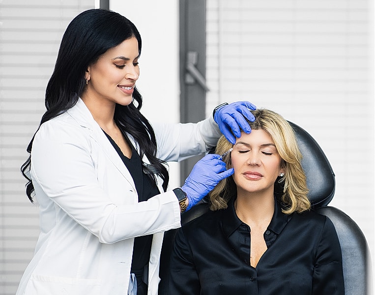 Paramus medspa treatment session in a professional clinic.