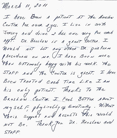 Plastic Surgery Testimonials