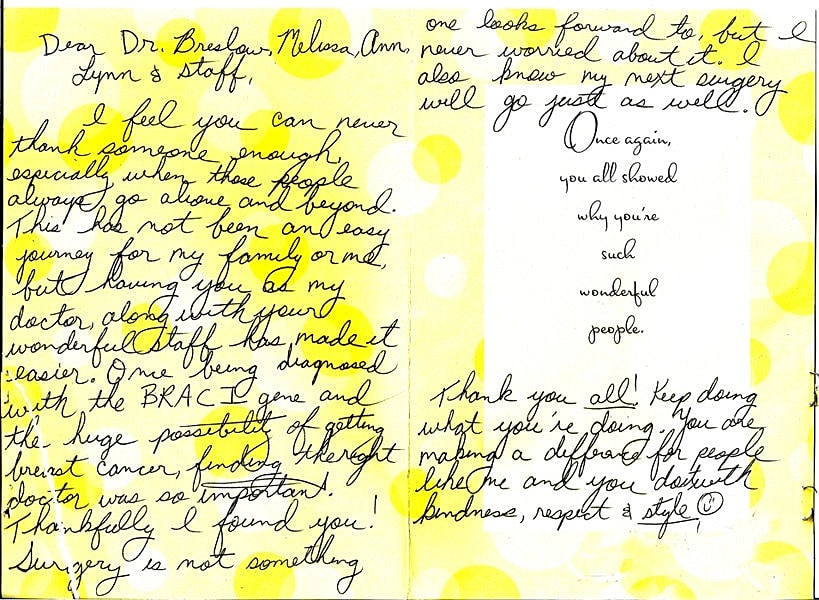 Plastic Surgery Testimonials