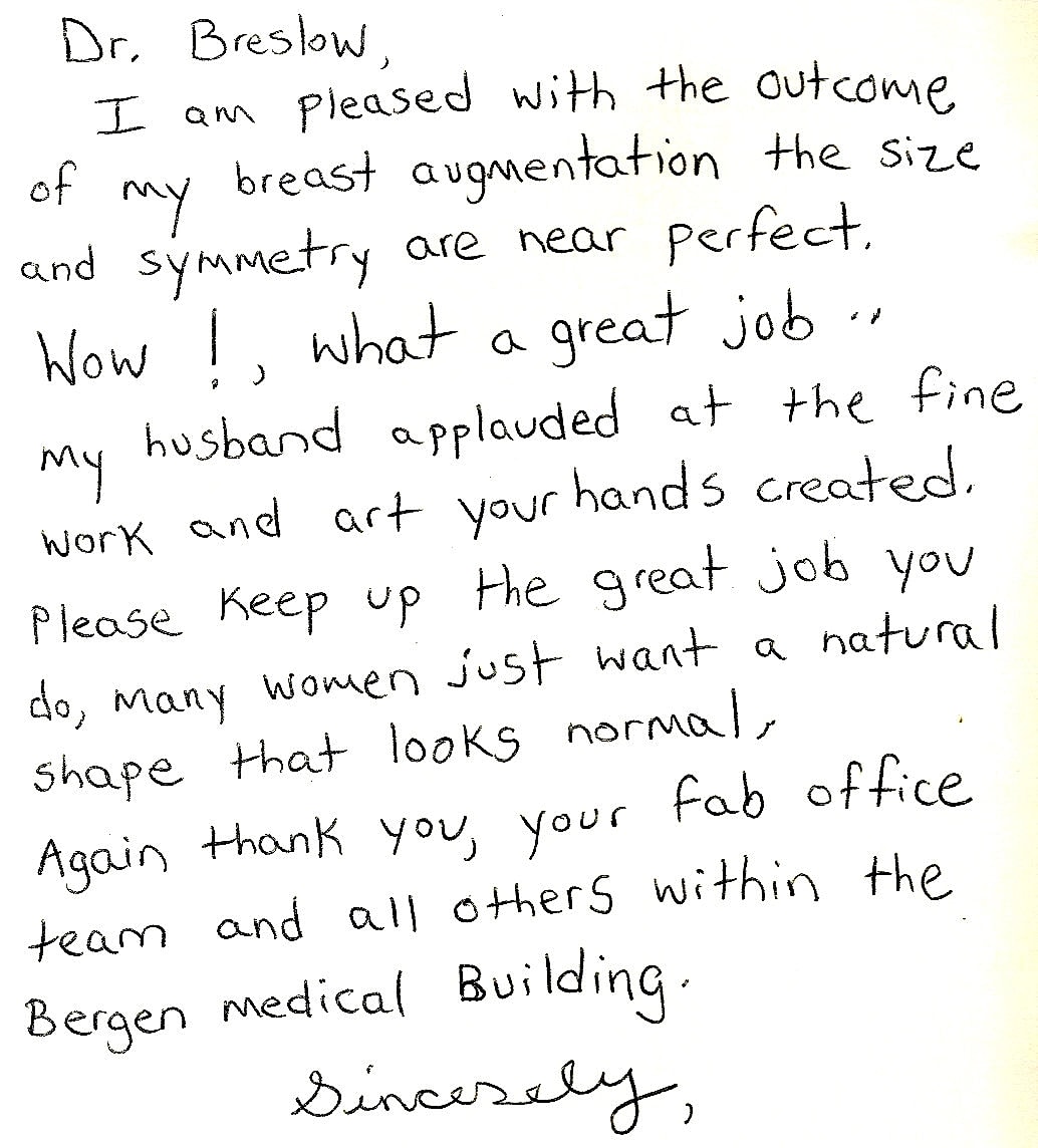 Plastic Surgery Testimonials