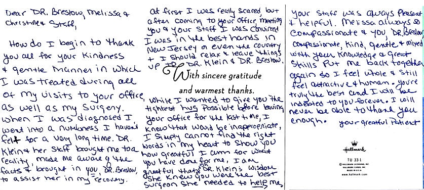 Plastic Surgery Testimonials