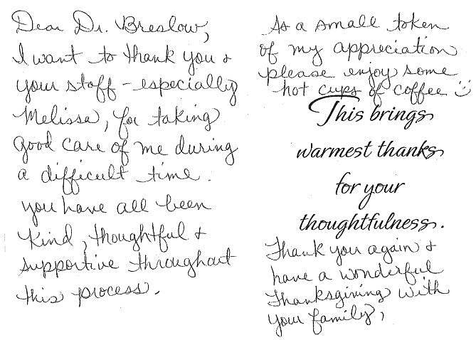 Plastic Surgery Testimonials