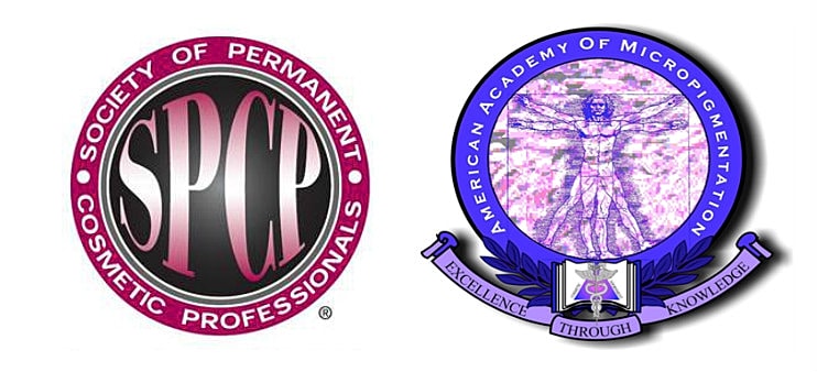 Logos of cosmetic professional organizations